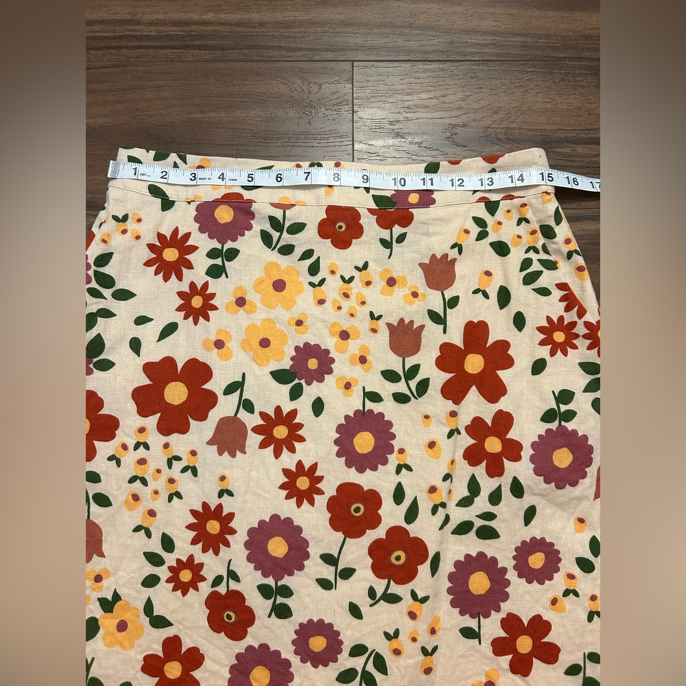 Floral Linen Modcloth x Princess Highway Mini Skirt - Picture 9 of 16